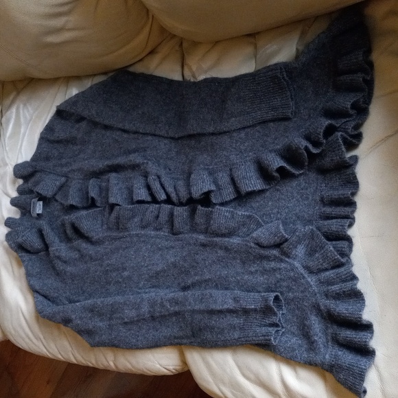 Premise Cashmere Size M/S Charcoal Grey V. Soft Women's Cardigan Sweater - Picture 1 of 13